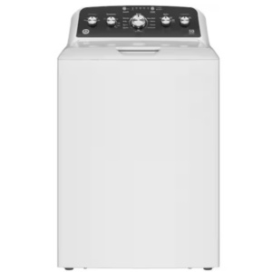 GE 4.5 cu. ft. Top Load Washer in White with Dual Action Agitator and Cold Plus, Sanitize with Oxi